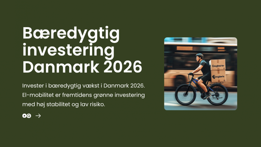 Bæredygtig investering Danmark 2026 – Grøn vækst med el-mobilitet