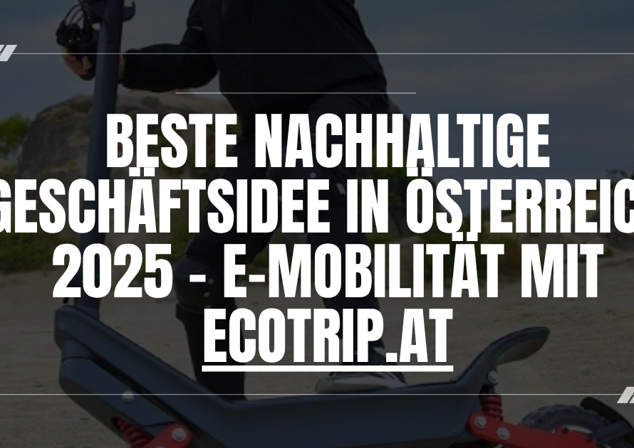 Nachhaltige Geschäftsidee in Österreich – E-Mobilität Franchise ecotrip.at